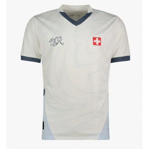 Pánský Fotbalový dres Švýcarsko ME 2024 Venkovní Krátký Rukáv